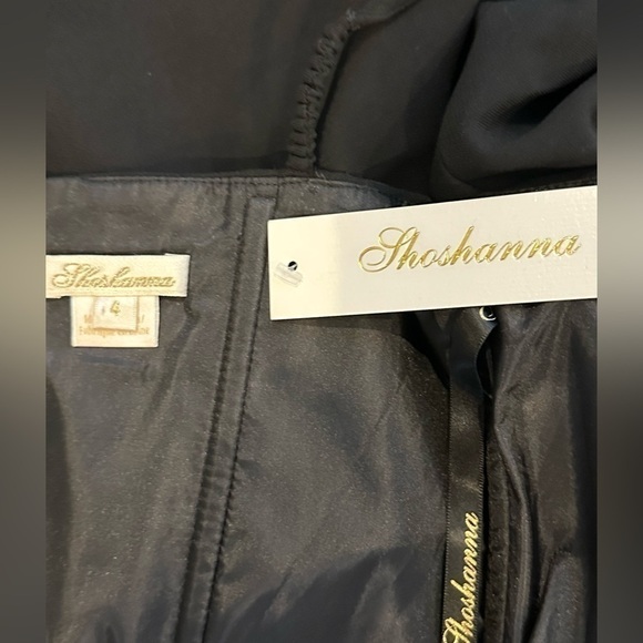 Shoshanna Fiona Bow Bodice LBD Bodycon sleeveless Mini Dress Size 4 - Picture 8 of 9